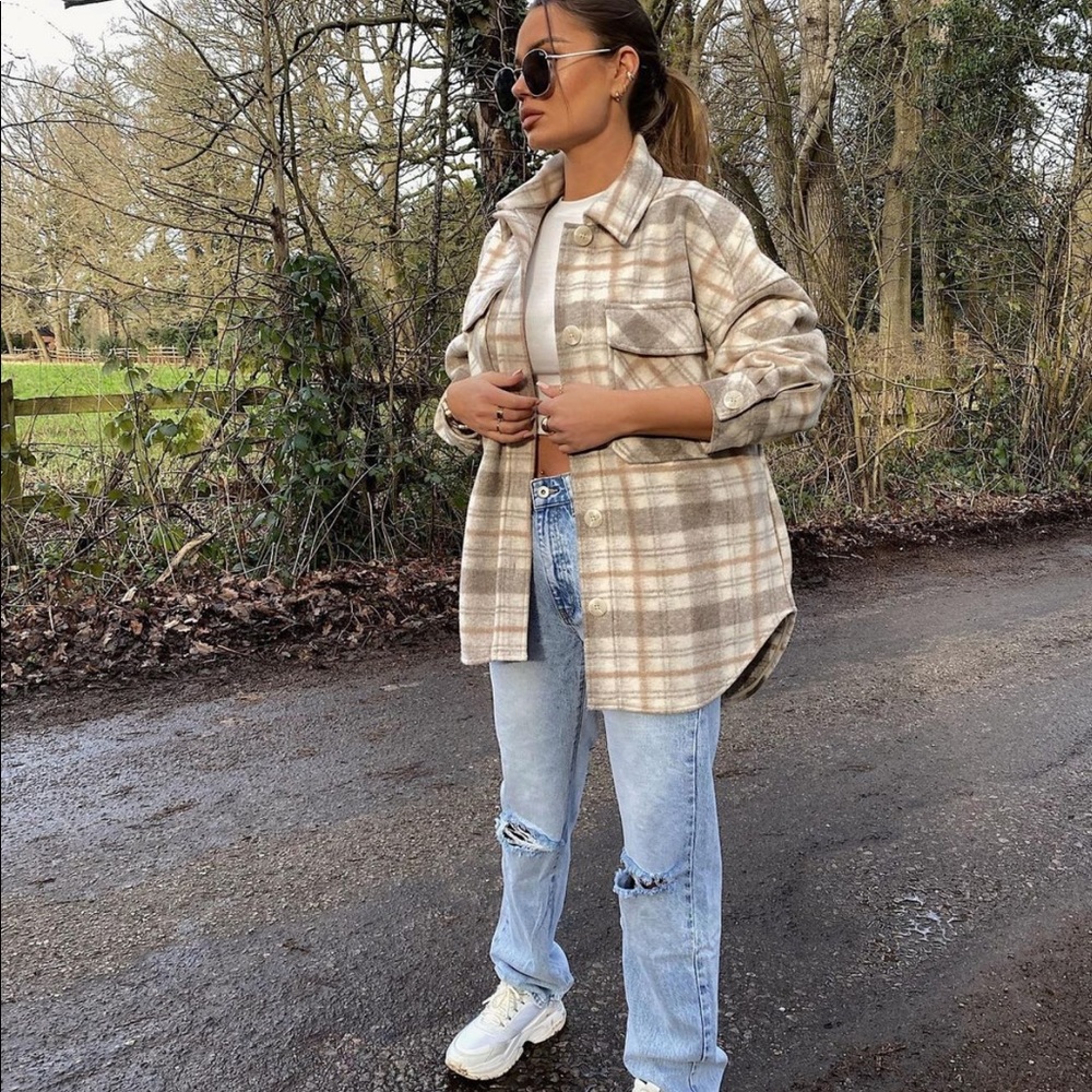 Zara plaid overshirt - Picture 8 of 16